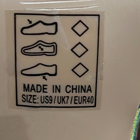 Qupid Women’s Brand New Iridescent Platform Sandals Size 9 - Picture 5 of 5